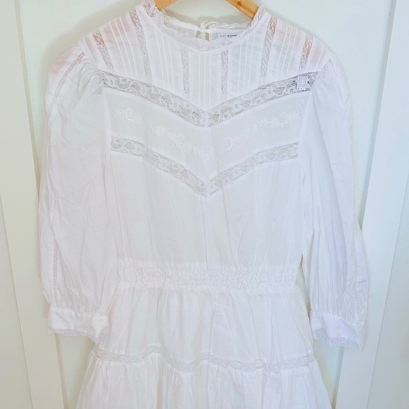 LOVE SHACK FANCY WHITE DRESS NEW - Picture 6 of 10